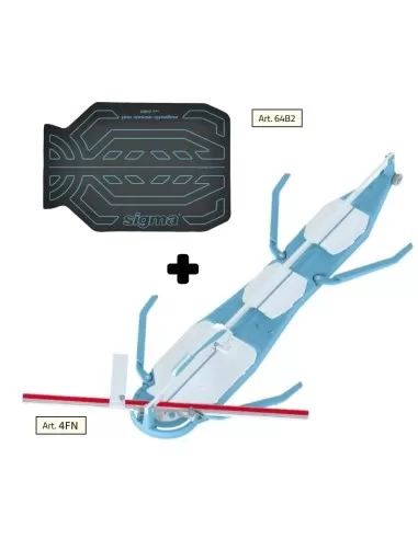 Tagliapiastrelle SIGMA 4fn cm155 incisione a spinta + tappetino per mosaico 64b2