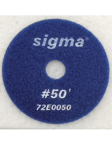 MOLA DIAMANTATA SIGMA 72E0050 GRANA 50 PER SGROSSATURA ø 100 CON VELCRO