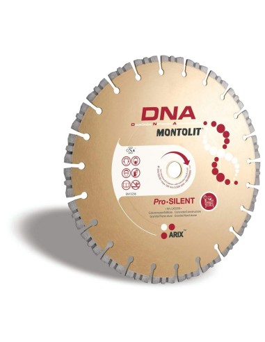 DISCO DIAMANTATO 230 MM SILENZIATO PER CALCESTRUZZO EDILIZIA MONTOLIT DNA LXS230