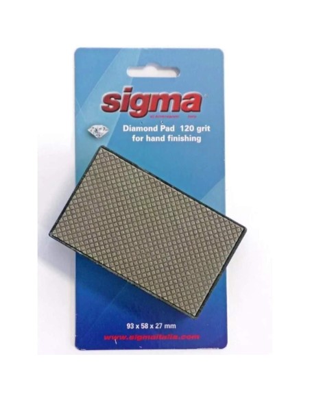 1 - DIAMOND HAND PAD FOR SMOOTHING EDGES 120 GRIT SIGMA 72H1