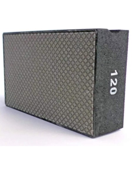 2 - DIAMOND HAND PAD FOR SMOOTHING EDGES 120 GRIT SIGMA 72H1