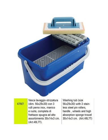 1 - TILING WASHBOY SIGMA 47M7 WITH HIGH ABSORPTION SPONGE TROWEL SIGMA 48L7T