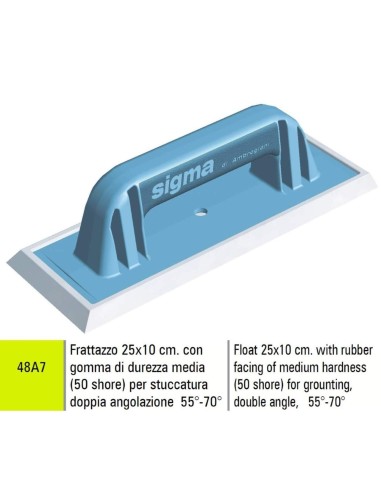 1 - FLOAT 25X10 cm SIGMA 48A7 WITH RUBBER FOR GROUNTING DOUBLE ANGLE 55€- 70€