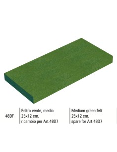 1 - MEDIUM GREEN FELT SIGMA 48DF 25X12 cm SPARE FOR SIGMA 48D7