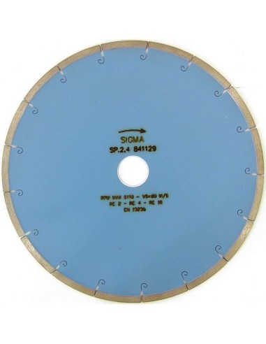 1 - DIAMOND BLADE SIGMA 74C Žÿ300 30 mm HOLE 2.7 mm THICK FOR WET CUTTING