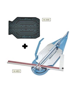 Tagliapiastrelle SIGMA 4cu cm84 incisione trazione + tappetino per mosaico 64b2