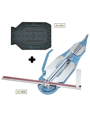 Tagliapiastrelle SIGMA 4dn cm 95 incisione a spinta + tappetino per mosaico 64b2