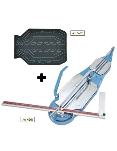Tagliapiastrelle SIGMA 4du cm103 incisione trazione + tappetino per mosaico 64b2