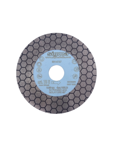 1 - Long life d 115 diamond blade for cutting and grinding SIGMA 075e