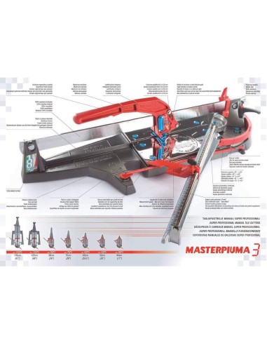 Tagliapiastrelle MONTOLIT masterpiuma 93p3inch 36 inch incisione a spinta