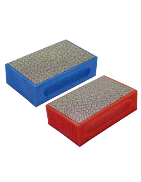 KIT 2 TAMPONI DIAMANTATI SGROSSATURA RIFINITURA GRES VETRO MARMO MONTOLIT DT262