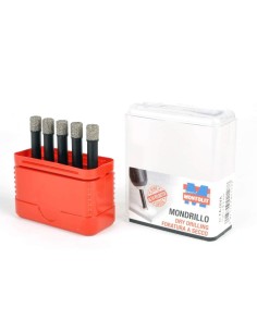 KIT DI 5 FRESE DIAMANTATE A SECCO E UMIDO MONTOLIT MONDRILLO FAJ08 8 MM