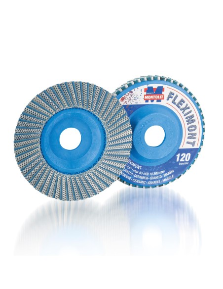 DISCO DIAMANTATO LAMELLARE GRANA 120 Ø115MM MONTOLIT FLEXIMONTGM
