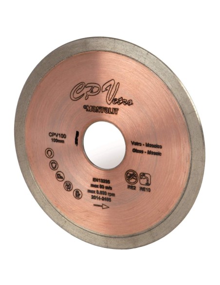 DISCO DIAMANTATO 100 MM MONTOLIT CERMONT CPV100 PER PIASTRELLE IN VETRO