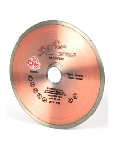 DISCO DIAMANTATO 180 MM MONTOLIT CERMONT CPV180 PER PIASTRELLE IN VETRO