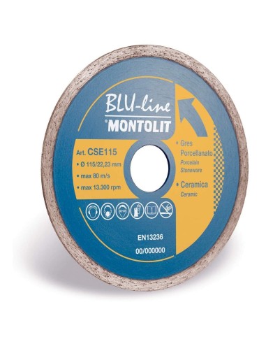 DISCO DIAMANTATO 115 MM MONTOLIT CERMONT CSE115 PER CERAMICA E GRES