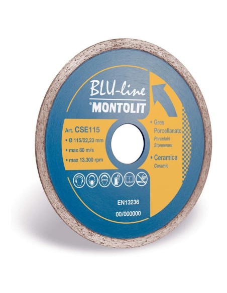 DISCO DIAMANTATO 115 MM MONTOLIT CERMONT CSE115 PER CERAMICA E GRES