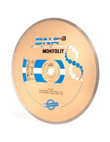 DISCO DIAMANTATO 350 MM MONTOLIT DNA CX350 PER GRES CERAMICA DELICATA MARMO GRANITO