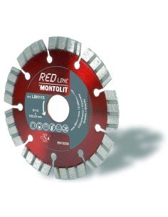 DISCO DIAMANTATO 115 MM MONTOLIT LASERMONT LBH115 PER CALCESTRUZZO GRANITO PORFIDO PIETRE DURE