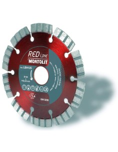 DISCO DIAMANTATO 125 MM MONTOLIT LASERMONT LBH125 PER CALCESTRUZZO GRANITO PORFIDO PIETRE DURE