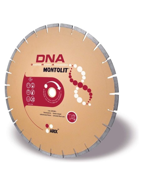 DISCO DIAMANTATO 450 MM MONTOLIT DNA SXF450 PER PAVIMENTI IN CALCESTRUZZO FRESCO
