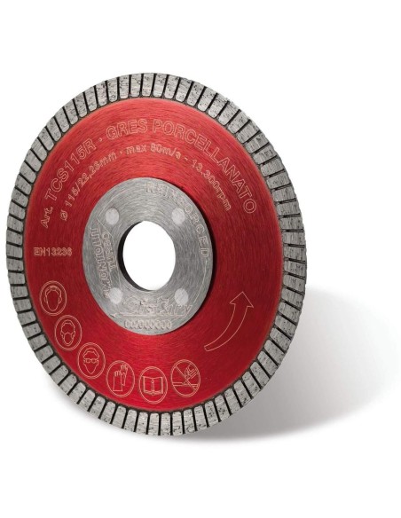 DISCO DIAMANTATO 125 MM MONTOLIT TURMONT TCS125R PER GRES E CERAMICA DURA