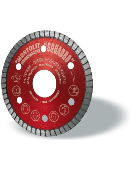 DISCO DIAMANTATO 85 MM MONTOLIT TURMONT TCS85 PER GRES E CERAMICA DURA