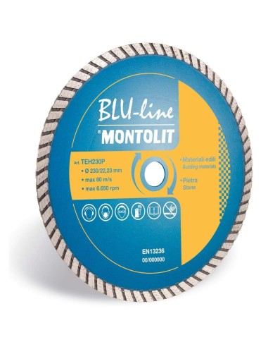 DISCO DIAMANTATO 115 MM MONTOLIT TURMONT TEH115 PER MATERIALI DA COSTRUZIONE
