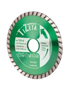 DISCO DIAMANTATO 115 MM MONTOLIT TURMONT TZ115 PER EDILIZIA